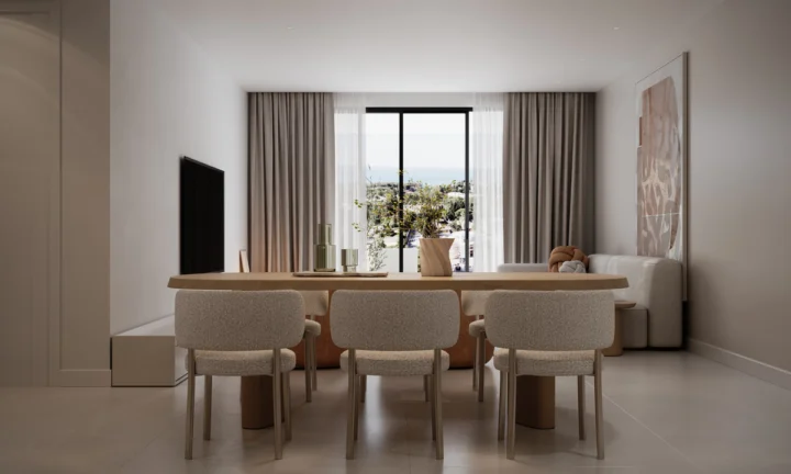 Apartament na środkowym piętrze New Golden Mile