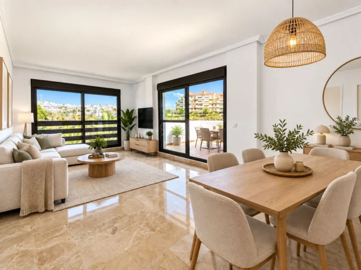 Apartament na środkowym piętrze New Golden Mile