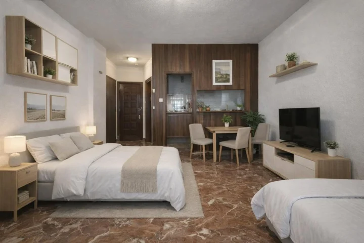 Studio na środkowym piętrze Benalmadena Costa
